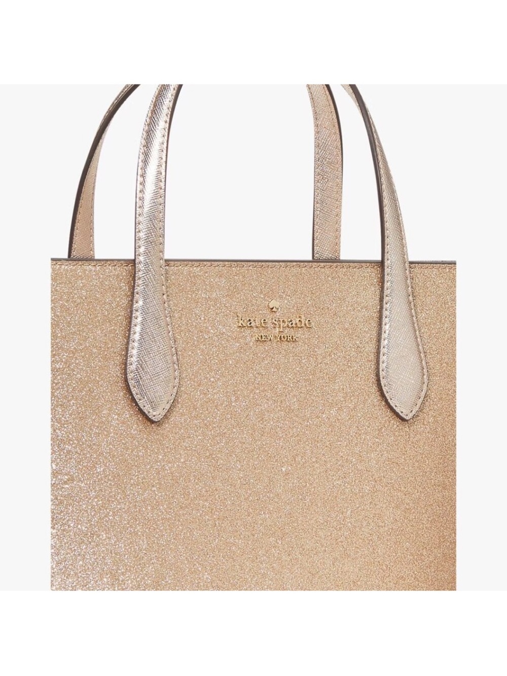 kate spade Glitter Tote in Metallic Rose - Picture 5 of 7